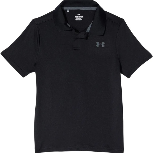 Under Armour Performance Polo Shirt. Black. Size Youth XL - Picture 1 of 6
